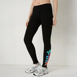 Victoria's Secret PINK Cotton Foldover Leggings (Tropical)